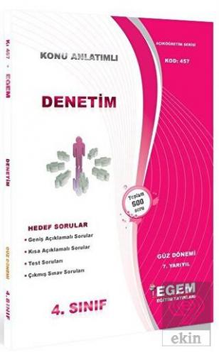 4. Sınıf Denetim Konu Anlatımlı Soru Bankası (Kod