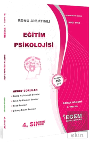 4.Sınıf Eğitim Psikolojisi Bahar Dönemi Konu Anlat