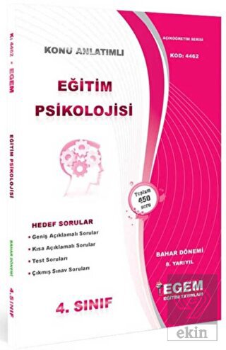 4.Sınıf Eğitim Psikolojisi Bahar Dönemi Konu Anlat