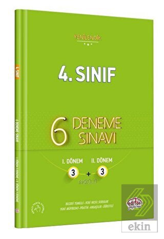 4. Sınıf Fasiküllü 6 Deneme Sınavı