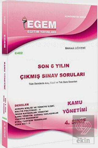 4.Sınıf Kamu Çıkmış Sınav Soruları (2012-2018)