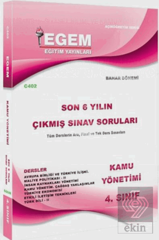 4.Sınıf Kamu Çıkmış Sınav Soruları (2012-2018)