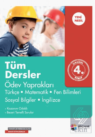 4. Sınıf Konu Konu Ödev Yaprakları Kollektif Dört Renk Yayınları Satın