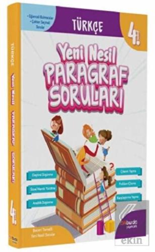 4. Sınıf Türkçe Yeni Nesil Paragraf Soruları