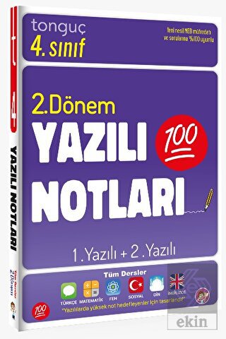 4. Sınıf Yazılı Notları 1. Dönem 1 ve 2. Yazılı