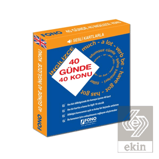 40 Günde 40 İngilizce Konu - Sesli Kartlarla