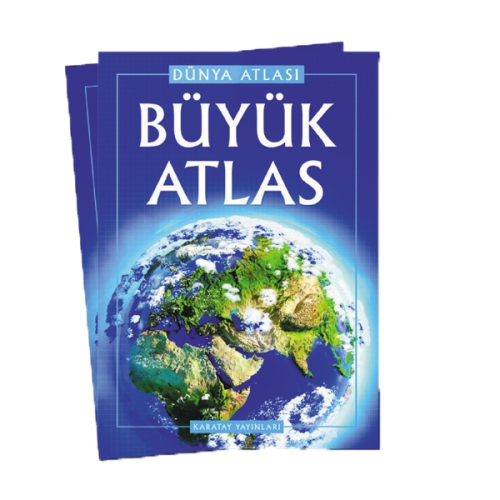 4E BÜYÜK ATLAS (DÜNYA ATLASI) KARTON KAPAK/KARATAY