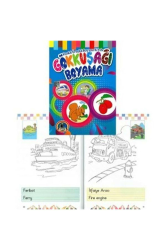 4E GÖKKUŞAĞI BOYAMA-ÖRNEKLİ RENKLİ-128 SF