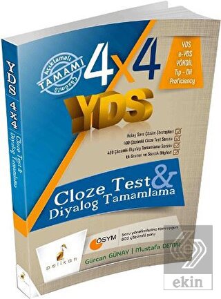 4x4 YDS Cloze Test ve Diyalog Tamamlama
