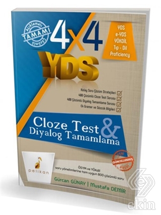 4x4 YDS Cloze Test ve Diyalog Tamamlama