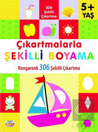 5+ Çıkartmalarla Şekilli Boyama