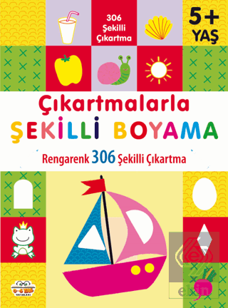 5+ Çıkartmalarla Şekilli Boyama