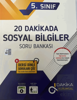 5. Sınıf 20 Dakikada Sosyal Bilgiler Soru Bankası