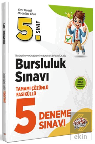 5. Sınıf Bursluluk Sınavı Tamamı Çözümlü 5 Deneme Sınavı
