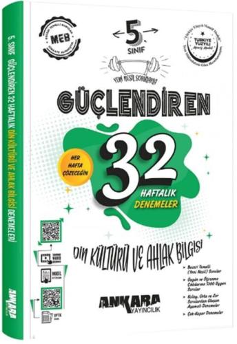 5. Sınıf Din Kültürü ve Ahlak Bilgisi Güçlendiren 32 Haftalık Denemele