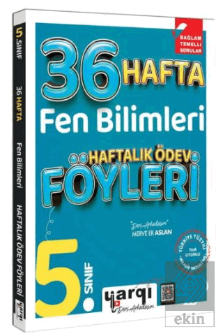 5. Sınıf Fen Bilimleri 36 Haftalık Ödev Föyleri Merve Er Aslan Yargı Y