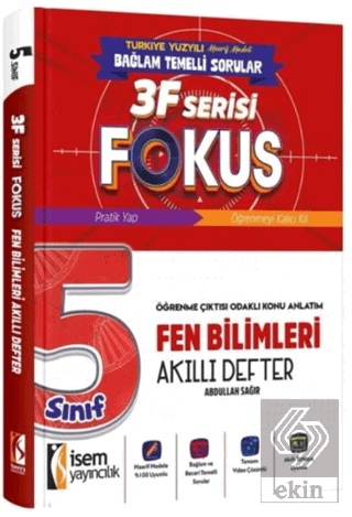 5. Sınıf Fen Bilimleri 3F Fokus Akıllı Defter Abdullah Sağır İSEM Yayı