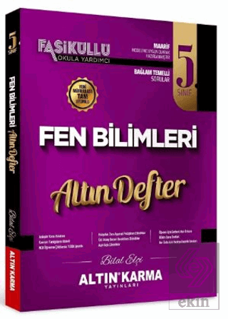 5. Sınıf Fen Bilimleri Altın Defter Bilal Elçi Altın Karma Yayınları S