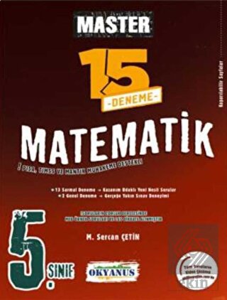 5. Sınıf Master 15 Matematik Denemesi