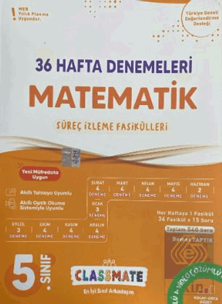 5. Sınıf Matematik Classmate 36 Hafta Denemeleri