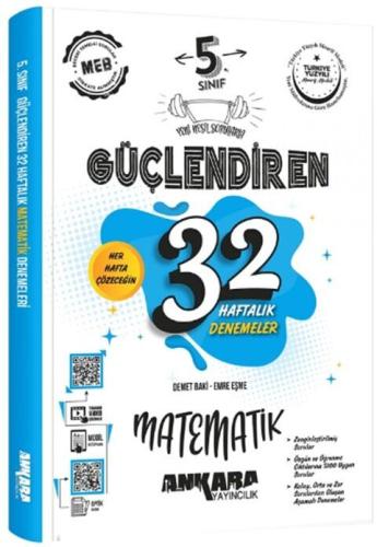 5. Sınıf Matematik Güçlendiren 32 Haftalık Denemeleri