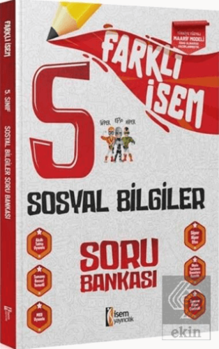 5. Sınıf Sosyal Bilgiler Farklı İsem Soru Bankası