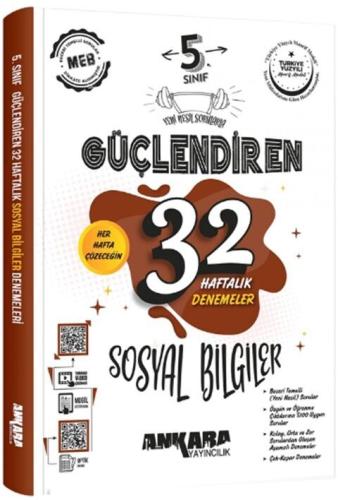 5. Sınıf Sosyal Bilgiler Güçlendiren 32 Haftalık Denemeleri