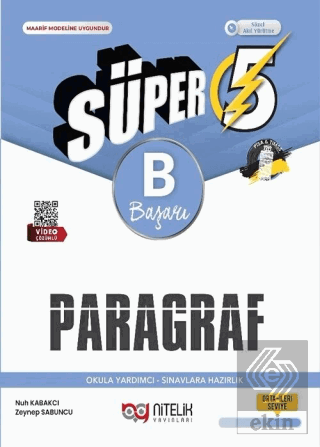 5. Sınıf Süper Paragraf B Soru Kitabı
