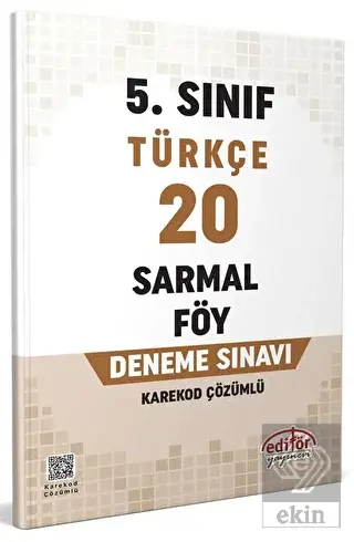 5. Sınıf Türkçe 20 Sarmal Föy Deneme Sınavı