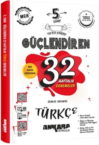 5. Sınıf Türkçe Güçlendiren 32 Haftalık Denemeleri