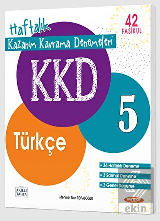 Kurmay ELT 5. Sınıf Türkçe Haftalık Kazanım Kavrama Denemeleri