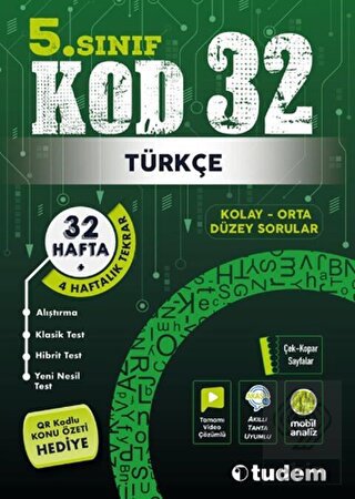 5. Sınıf Türkçe Kod 32 Tekrar Testleri
