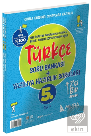 5. Sınıf Türkçe Soru Bankası + Yazılıya Hazırlık Soruları 2si 1 Arada