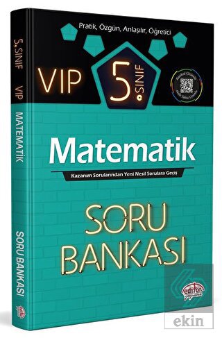 5. Sınıf VIP Matematik Soru Bankası Editör Yayınev
