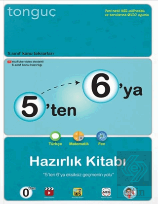 5'ten 6'ya Hazırlık Kitabı Tonguç Akadem