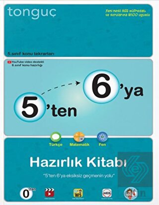 5'ten 6'ya Hazırlık Kitabı Tonguç Akadem