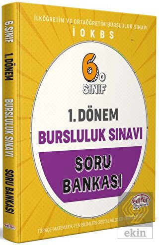 6. Sınıf 1. Dönem Bursluluk Sınavı Soru Bankası