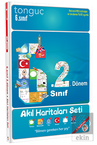 6. Sınıf 2. Dönem Akıl Haritaları Seti Tonguç Akad
