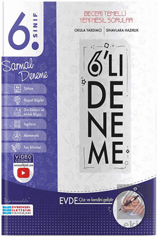 6. Sınıf 6'lı Sarmal Deneme Evrensel İletişim Yayı