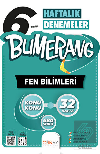 6. Sınıf Bumerang 32 Haftalık Fen Bilimleri Deneme