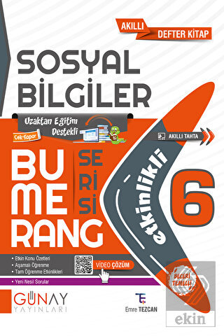 6. Sınıf Bumerang Etkinlikli Sosyal Bilgiler Günay