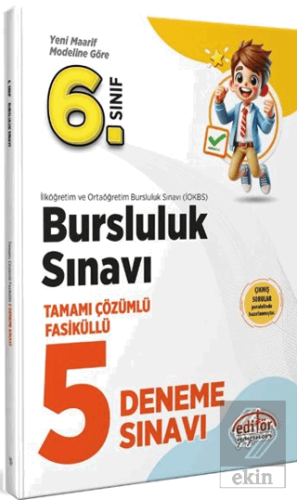 6. Sınıf Bursluluk Tamamı Çözümlü Fasiküllü 5 Deneme Sınavı