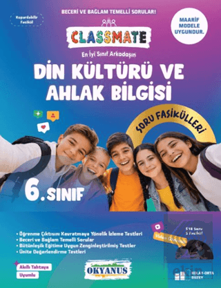 6. Sınıf Classmate Din Kültürü ve Ahlak Bilgisi Soru Fasikülleri Kolek