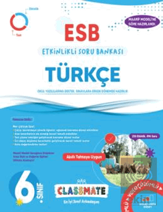 6. Sınıf Classmate Türkçe Etkinlikli Soru Bankası