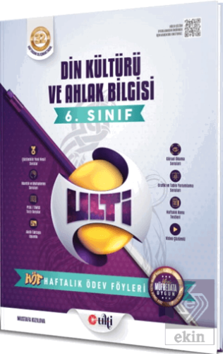 6. Sınıf Din Kültürü ve Ahlak Bilgisi Haftalık Ödev Föyleri