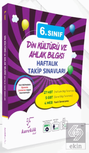 6. Sınıf Din Kültürü Ve Ahlak Bilgisi Haftalık Takip Sınavları