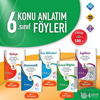 6.Sınıf Etkileşimli Konu Anlatım Föyleri Seti (5 D