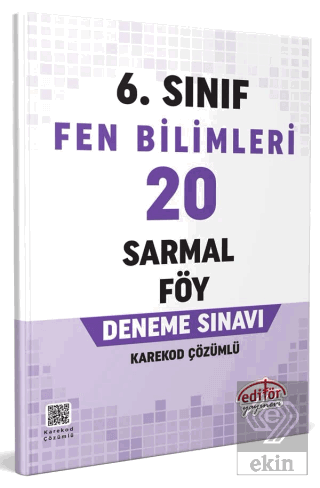 6. Sınıf Fen Bilimleri 20 Sarmal Föy Deneme Sınavı