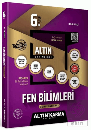 6. Sınıf Fen Bilimleri Altın Etkinlikli Kazanım Soru Bankası Bilal Elç