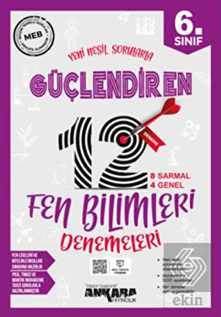 6. Sınıf Fen Bilimleri Güçlendiren 12 Deneme